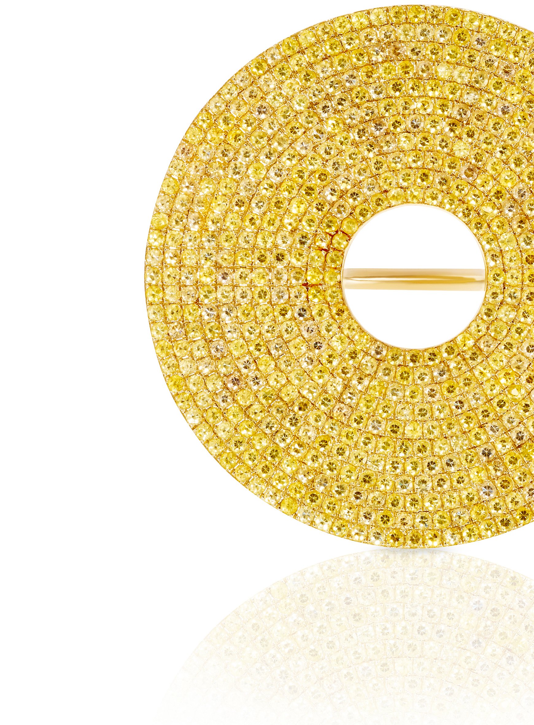 Yellow Sapphire Circle Ring