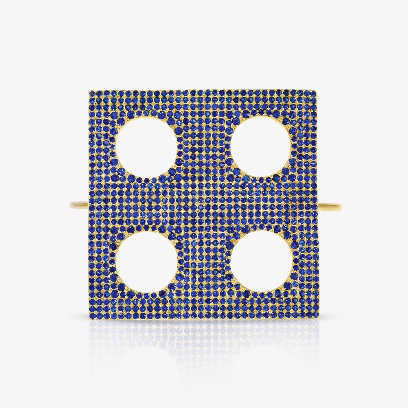 Blue Sapphire Square Bracelet